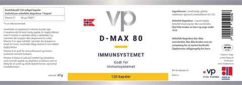D-vitamin: 6 måneders forbruk