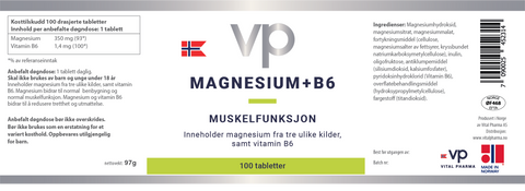 Magnesium + B6: 4 mnd. forbruk