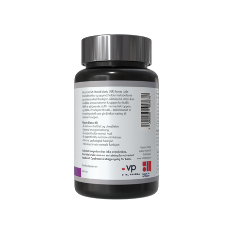 NAD+, 120 kapsler: 4 mnd. forbruk
