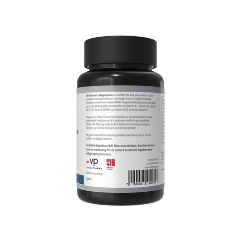 Antistress Magnesium – Muskler, nerver og mindre tretthet